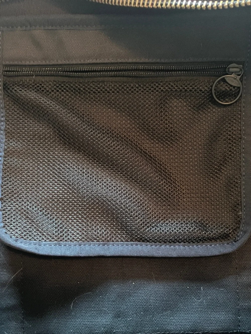 Lands End canvas and leather duffle